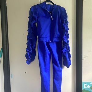 Royal blue tracksuit